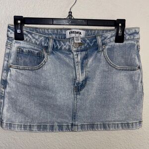 RSQ Faded Blue Mini Skirt